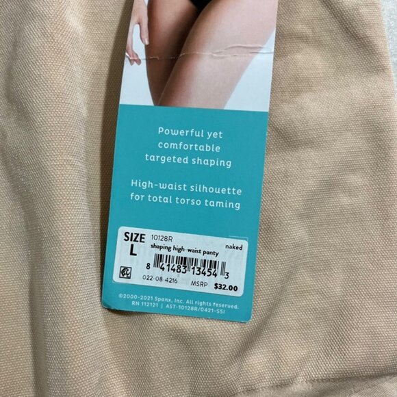Spanx Shaping high waist panty Assets NWT nude beige women's L - Picture 4 of 8